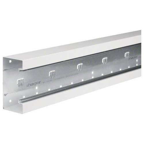 Hager BRS6513019016 Brüstungskanal Unterteil (L x B) 2000 mm x 130 mm 2 m Weiß