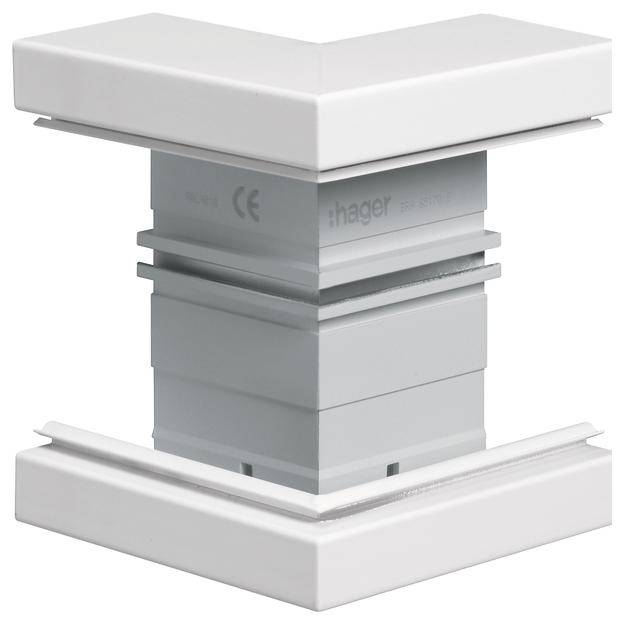Hager BRA651703B9016 Außeneck (B x T) 170 mm x 68 mm 1 St. Weiß