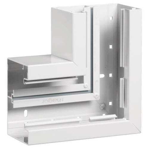 Hager BRA8513059016 Flachwinkel (B x T) 130 mm x 83 mm 1 St. Weiß