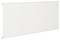 Ein rechteckiges, weißes Heizpaneel an einer Wand installiert, minimalistisch gestaltet, bietet effiziente Platzheizung.