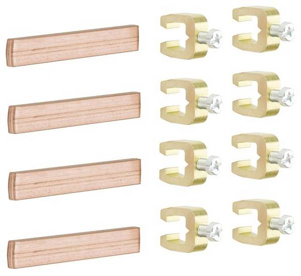 Hager UM05G Hager UM05G S-Schienenverbinder 60mm universN 12x5mm 4polig f.FP/ZB/FT/FA S-Schienenverbinder 4polig 250 A 1 St.