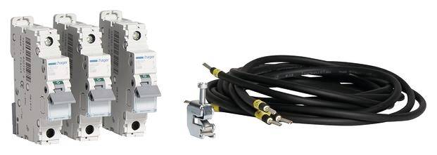 Hager Y53MW Bestückungspaket Braun, Blau 1 St.