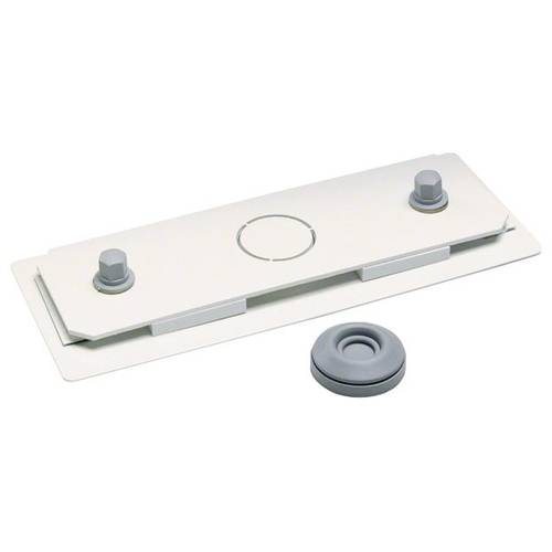 Hager FZ851M FZ851M Verschlussplatte (B x H) 315 mm x 110 mm Metall Weiß 1 St.