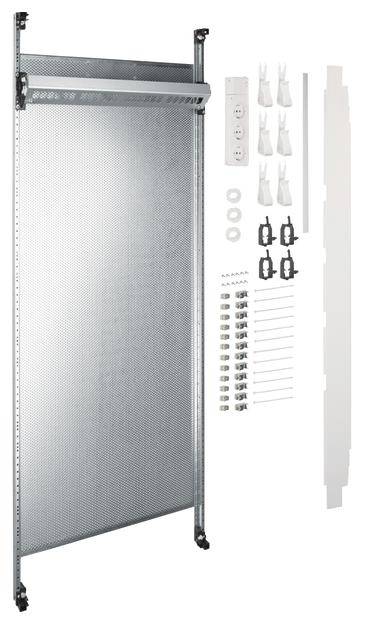 Hager Komplettfeld MultimediaUF521NWuniversZ 1350mm 2feld m.12xPatchmod