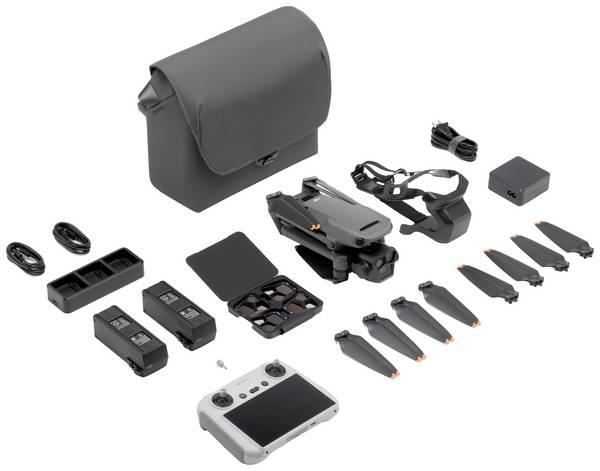 DJI Mavic 3 Pro Fly More Combo (DJI RC) Quadrocopter 100% RtR Kameraflug, Profi Grau