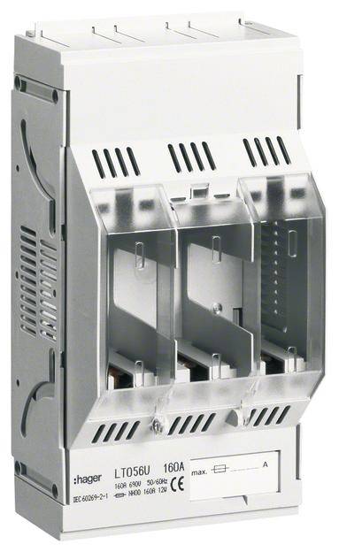 Hager LT056U Sicherungs-Unterteil Sicherungsgröße = 00 160 A 1 St.