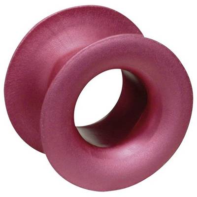 Rosa gedrehtes Tunnel-Piercing aus Titan, zylindrische Form, glatt und glänzend, für modisches Körper-Schmuck-Design.