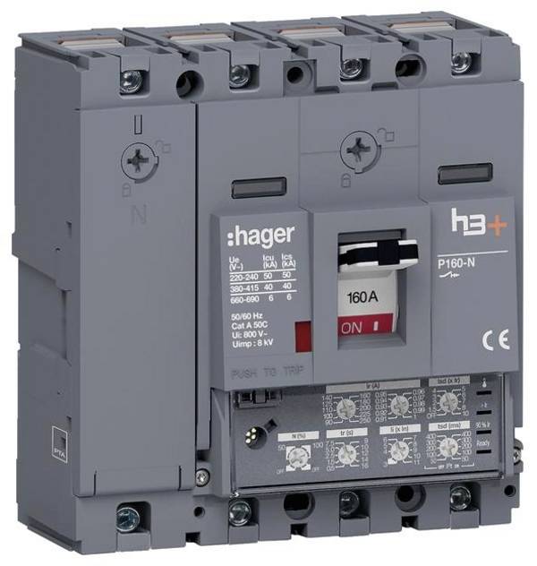 Hager HNS161JC Leistungsschalter 1 St.  Einstellbereich (Strom): 160 A (max)   Piece