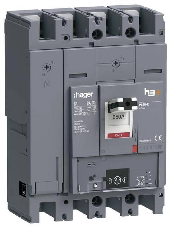Hager HEW251NR Leistungsschalter 1 St.  Einstellbereich (Strom): 250 A (max)   Piece