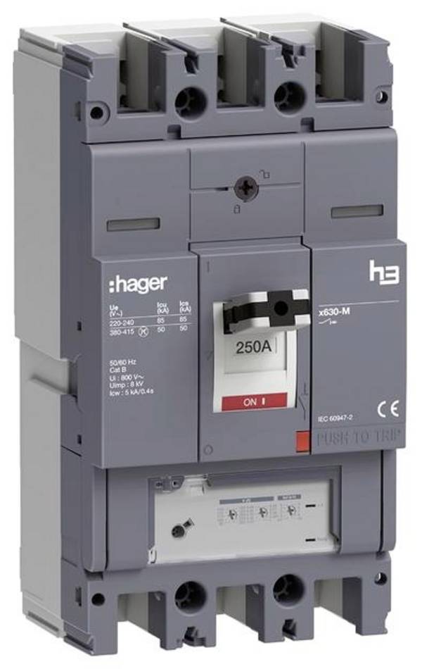 Hager HMJ250GR Leistungsschalter 1 St. Einstellbereich (Strom): 250 A (max)
