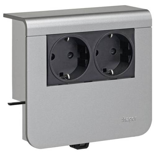 SL20055900D1 Elektro-Sockelleisten-Zubehör Tehalit Steckdosencontainer Aluminium 1 St.