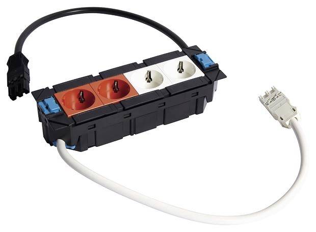 GTV2RW2ROWA325 Elektro-Sockelleisten-Zubehör Tehalit Steckdosencontainer 1 St.