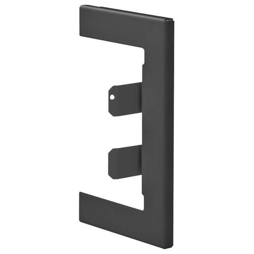 BR65100W9011 Elektro-Sockelleisten-Zubehör Tehalit Wandanschlussblende Graphitschwarz 1 St.