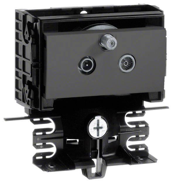 SL200559509011 Elektro-Sockelleisten-Zubehör Tehalit Geräteeinsatz Antenne/SAT Schwarz 1 St.