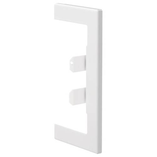 Hager Wandanschlussblende BR65130W9016 68x130mm OT 80mm v-weiß - Zubehör Kabel