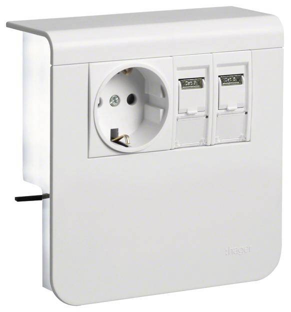 Thumbnail - SL200809209016 Elektro-Sockelleisten-Zubehör SL200809209016 Steckdosencontainer Weiß 1 St.