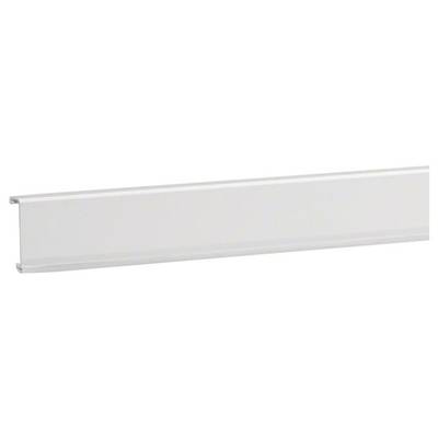 Ein weißer, horizontaler, rechteckiger Kunststoffstreifen mit glatter Oberfläche; häufig als Abdeckung oder Verkleidung verwendet.