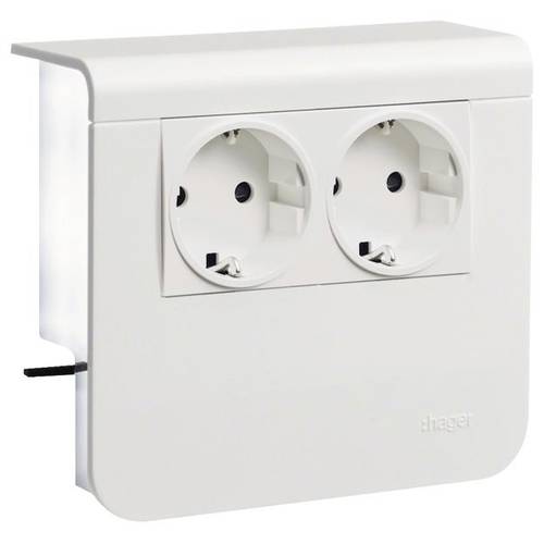SL200559009016 Elektro-Sockelleisten-Zubehör Geräteeinsatz Steckdose Weiß 1 St.