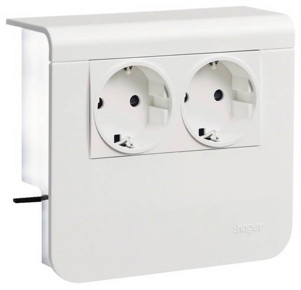 SL200559009016 Elektro-Sockelleisten-Zubehör SL200559009016 Geräteeinsatz Steckdose  Weiß 1 St.