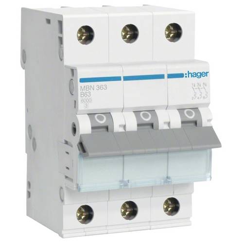 Hager MBN363 Leitungsschutzschalter 3polig 63 A 400 V