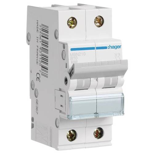Hager MBN210 Leitungsschutzschalter 2polig 10 A 400 V