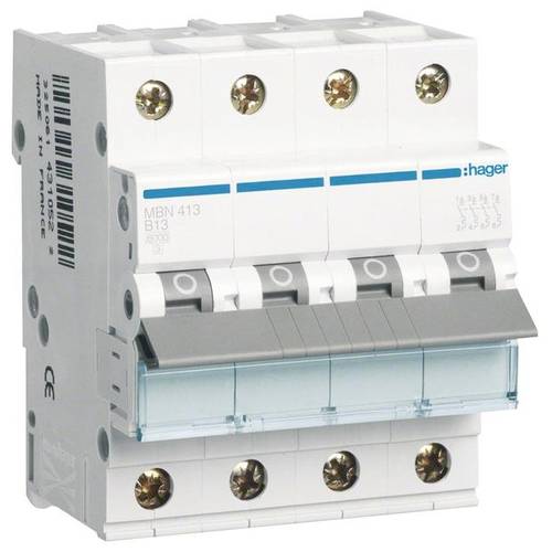 Hager MBN413 MBN413 Leitungsschutzschalter 4polig 13 A 400 V