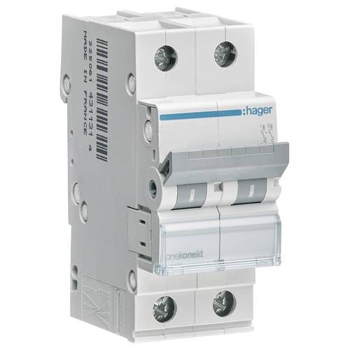 Hager MCN202 Leitungsschutzschalter 2polig 2 A 400 V