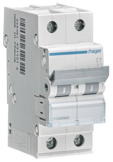 Hager MCN204 Leitungsschutzschalter 2polig 4 A 400 V