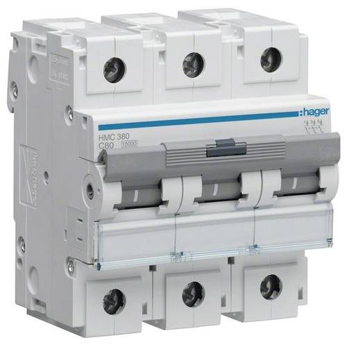 Hager HMC380 Leitungsschutzschalter 3polig 80 A 415 V