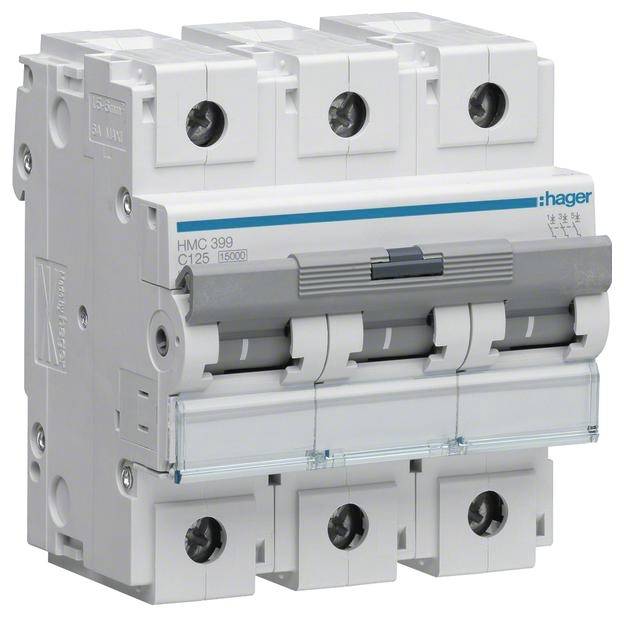 Hager HMC399 Leitungsschutzschalter 3polig 125 A 415 V