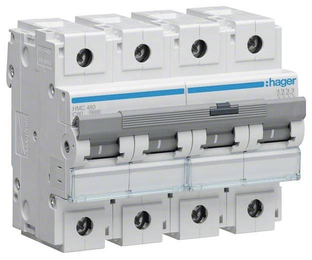 Hager HMC480 Leitungsschutzschalter 4polig 80 A 415 V