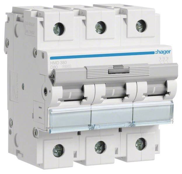 Hager HMD380 Leitungsschutzschalter 3polig 80 A 415 V