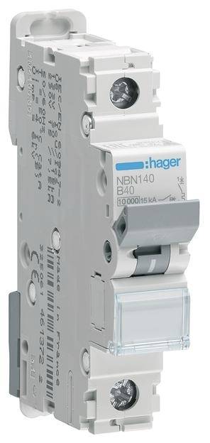 Hager NBN140 Leitungsschutzschalter 1polig 40 A 400 V