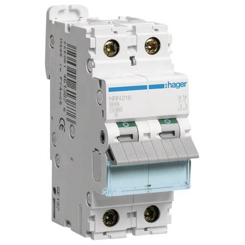 Hager NBN216 Leitungsschutzschalter 2polig 16 A 400 V