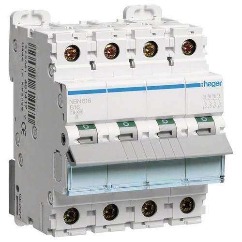Hager NBN616 Leitungsschutzschalter 4polig 16 A 400 V
