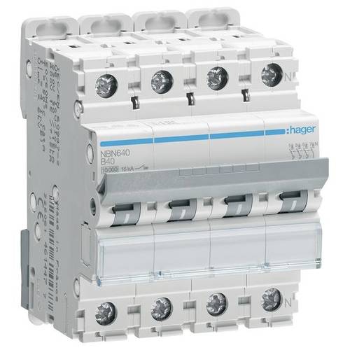 Hager NBN640 Leitungsschutzschalter 4polig 40 A 400 V