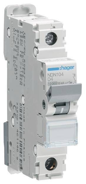 Hager NDN104 Leitungsschutzschalter 1polig 4 A 400 V