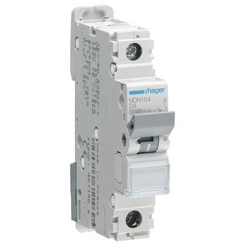 Hager NDN104 Leitungsschutzschalter 1polig 4 A 400 V