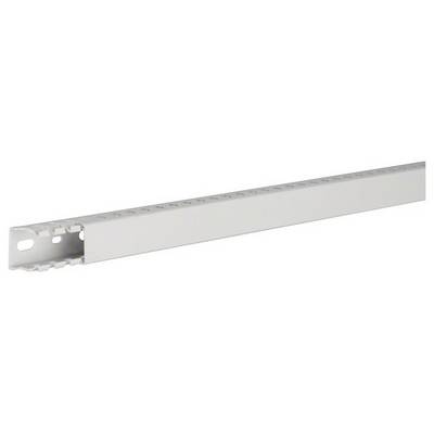 Weiße Metallstütze mit vorgebohrten Löchern zur Wandmontage, geeignet für Regalsysteme oder andere bauliche Anwendungen.