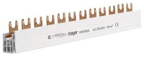 Hager KDN380A KDN380A Phasenschiene 3-polig 210 mm 1 St. Piece