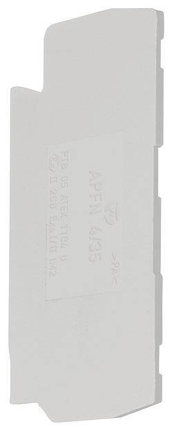 Hager KWE12G Endplatte Grau 1 St.