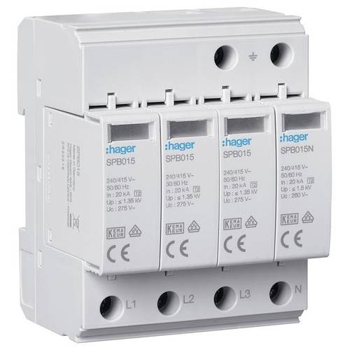 Überspannungsableiter Mehrfarbig Hager SPB413