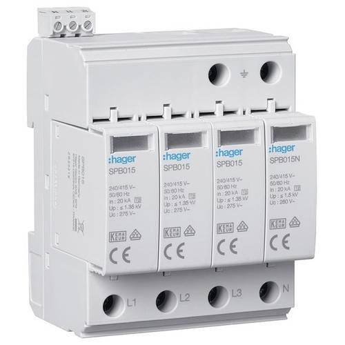 Überspannungsableiter Mehrfarbig Hager SPB415