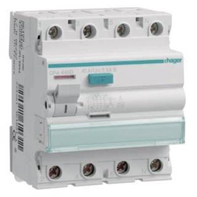 Hager CPA440D FI-Schutzschalter A 4polig 40 A 0.3 A 400 V