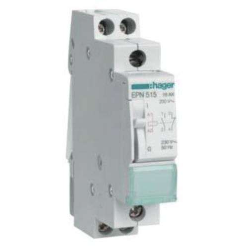 Stromstoß-Schalter Hutschiene Hager EPN515 1 Schließer, 1 Öffner 230 V/AC, 110 V/DC 16 A 1 St.