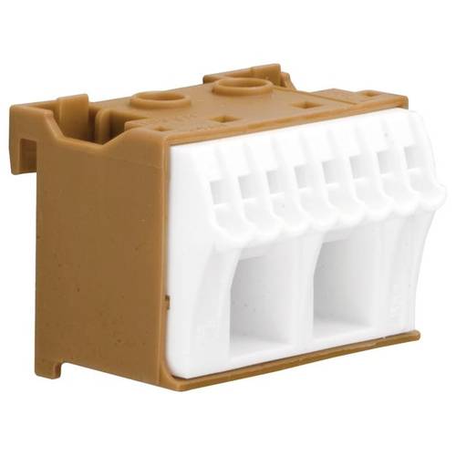 Hager KN10P Klemme flexibel: - starr: - 1 St. Braun