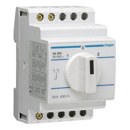 Umschalter 1polig 20 A 400 V Hager SK600