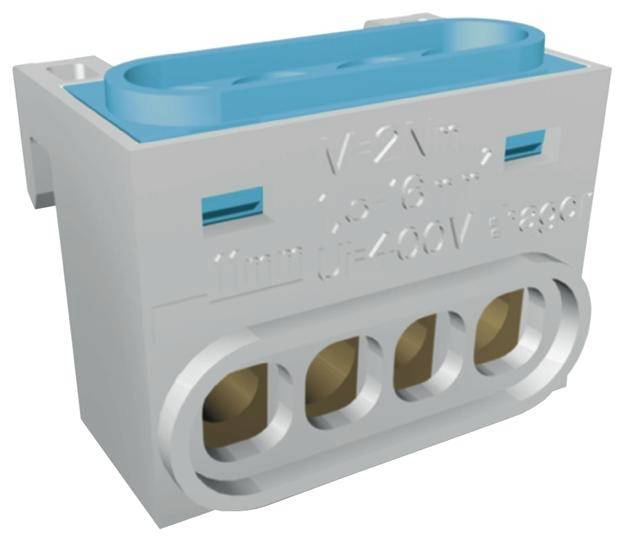 Hager GZ04N N-Klemme Steckanschluss Grau 1 St.