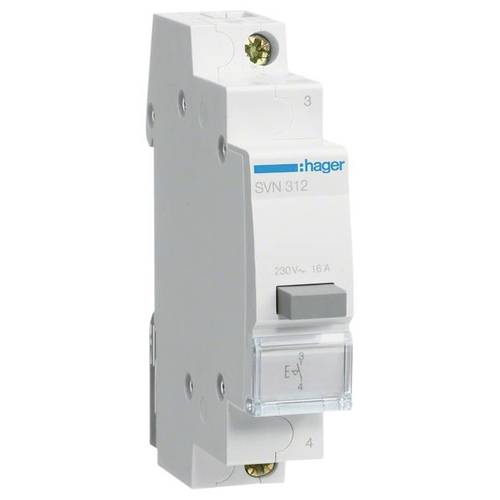 Druckschalter 16 A 230 V Hager SVN312