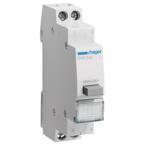Druckschalter 16 A 230 V Hager SVN332